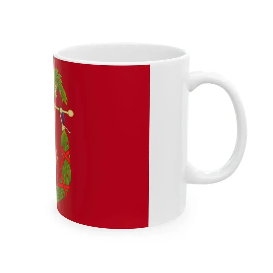 Flag of the province of Rieti (Italy) White Coffee Mug - Go Mug Yourself