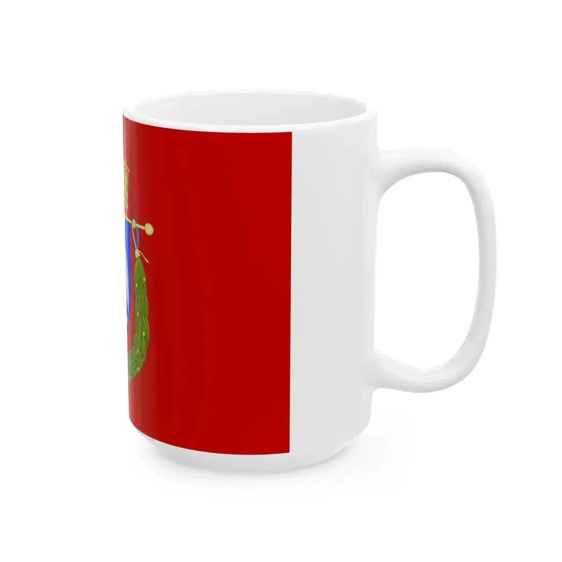 Flag of the Province of Rome (Italy) White Coffee Mug - Go Mug Yourself
