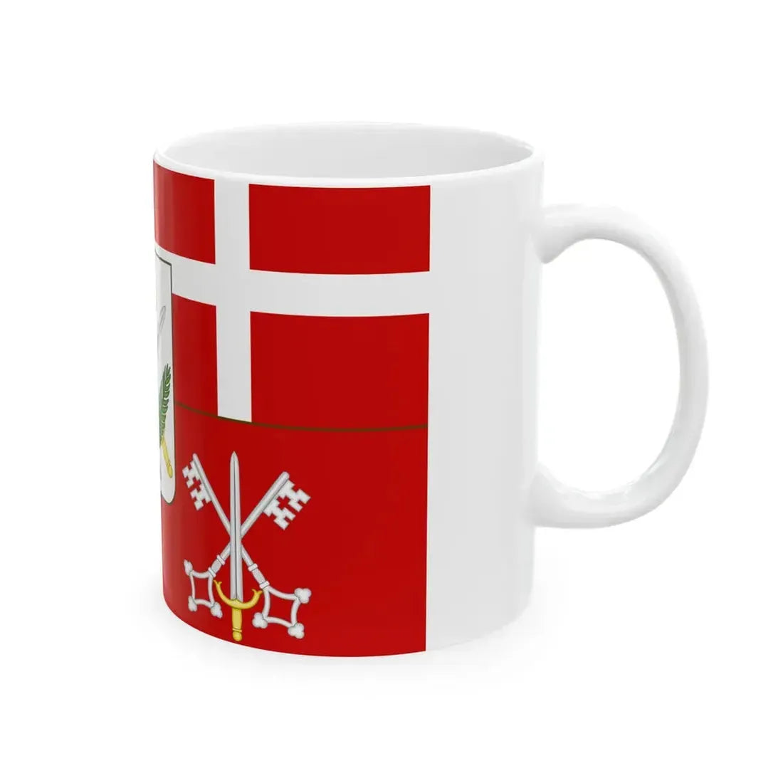 Flag of the Province of Sondrio (Italy) White Coffee Mug - Go Mug Yourself