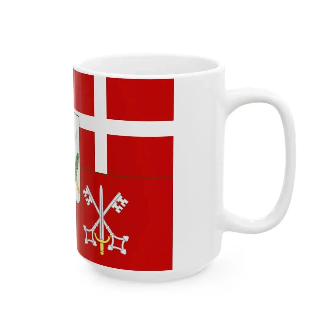 Flag of the Province of Sondrio (Italy) White Coffee Mug - Go Mug Yourself