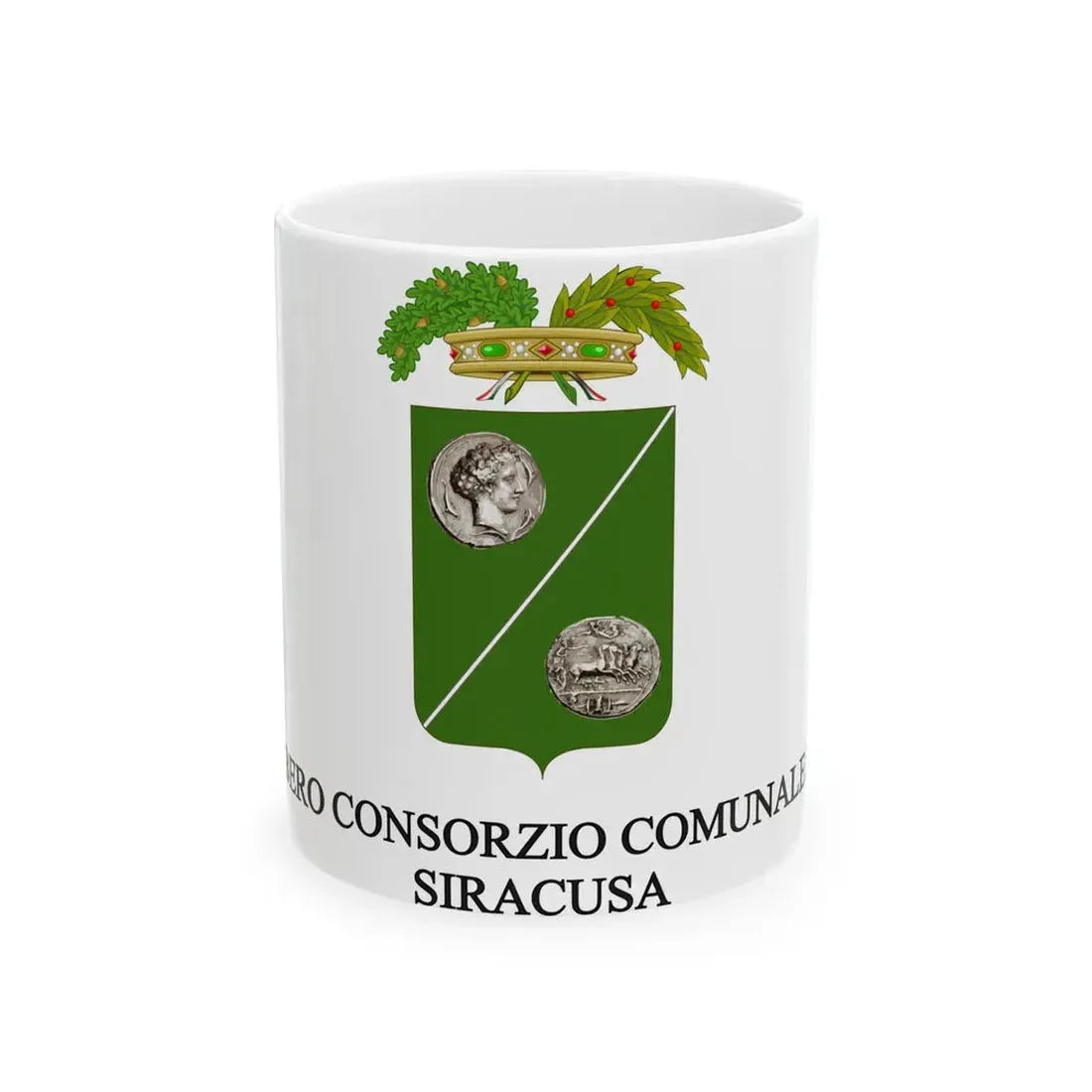 Flag of the Province of Syracuse (Italy) White Coffee Mug 11oz - Go Mug Yourself
