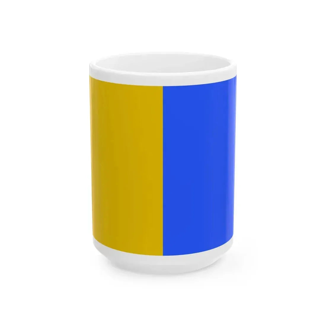 Flag of the province of Terni (Italy) White Coffee Mug 15oz - Go Mug Yourself