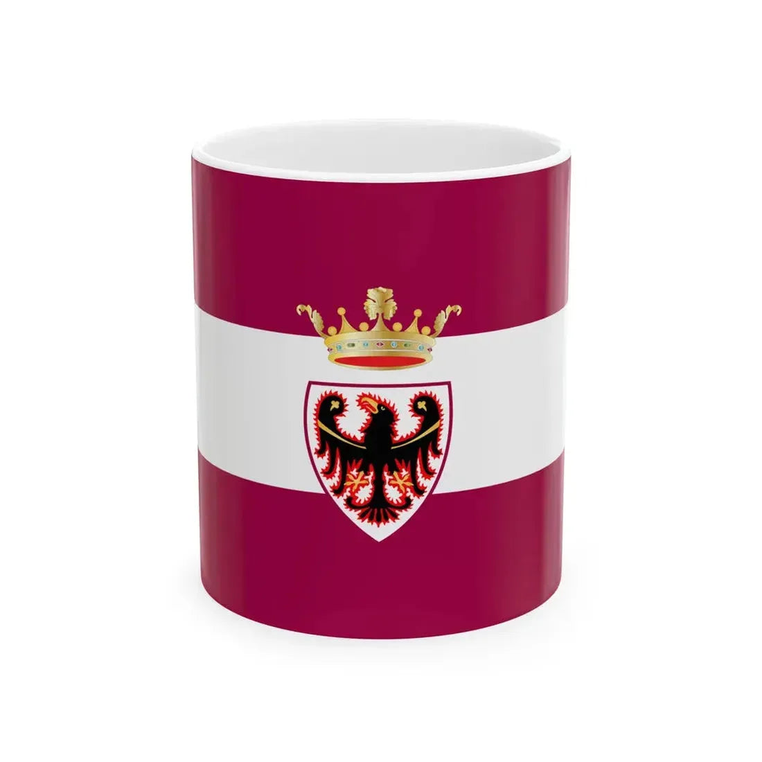 Flag of the Province of Trento (Italy) White Coffee Mug 11oz - Go Mug Yourself