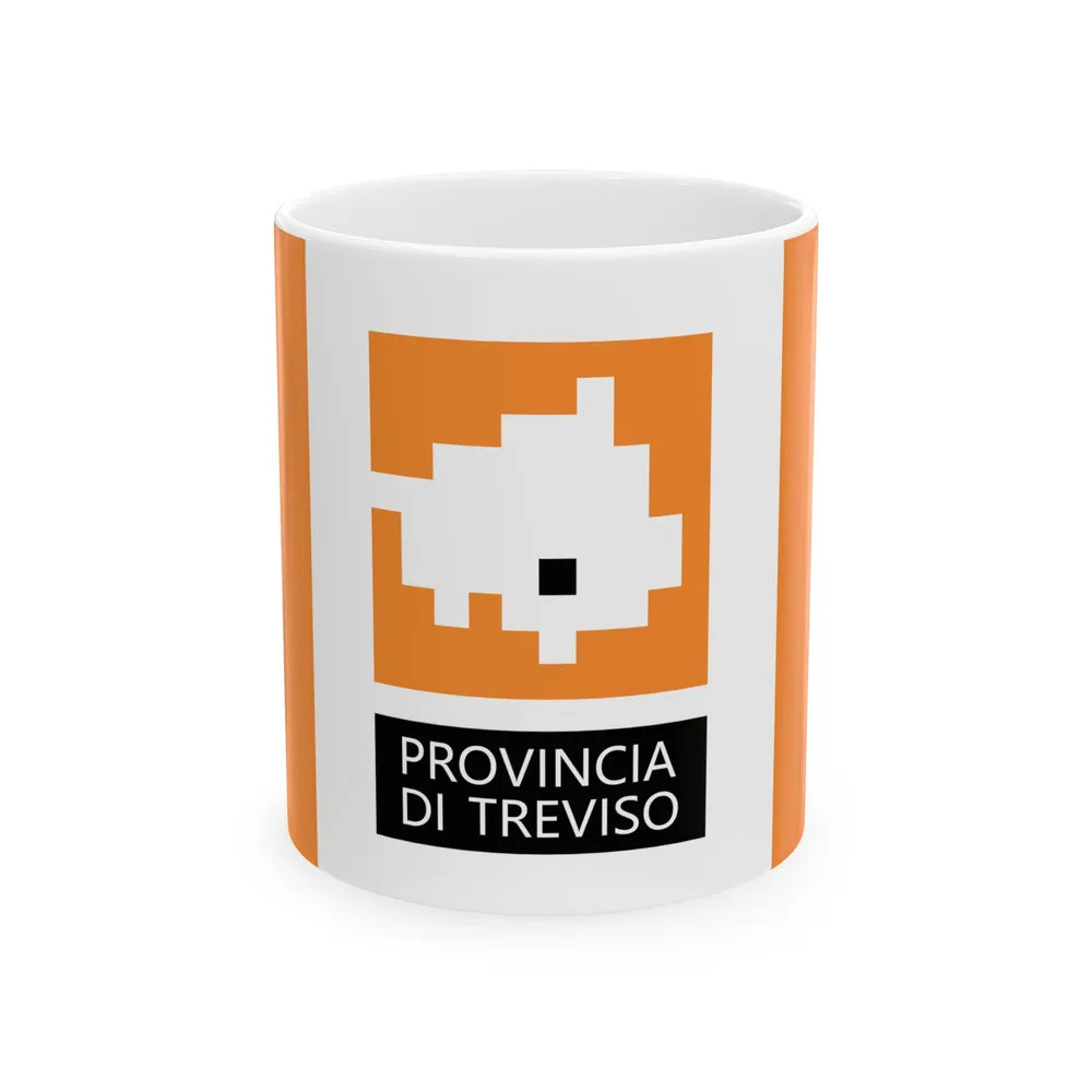Flag of the Province of Treviso 2015 design (Italy) White Coffee Mug 11oz - Go Mug Yourself