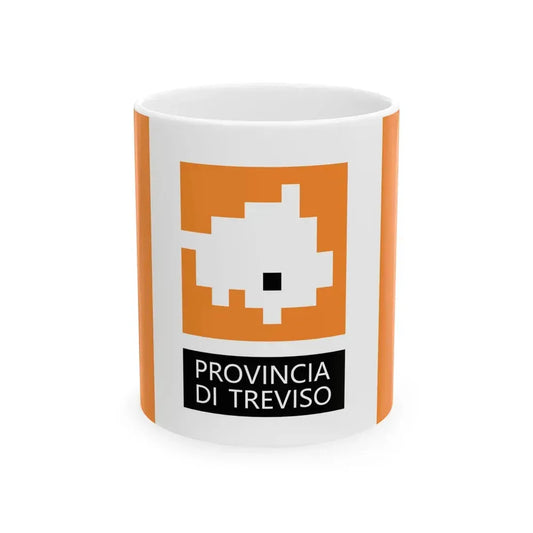 Flag of the Province of Treviso 2015 design (Italy) White Coffee Mug 11oz - Go Mug Yourself