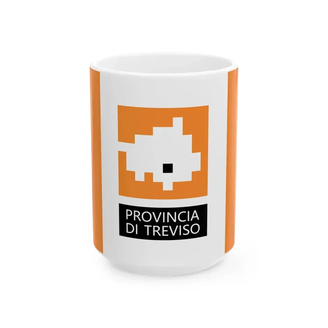Flag of the Province of Treviso 2015 design (Italy) White Coffee Mug 15oz - Go Mug Yourself