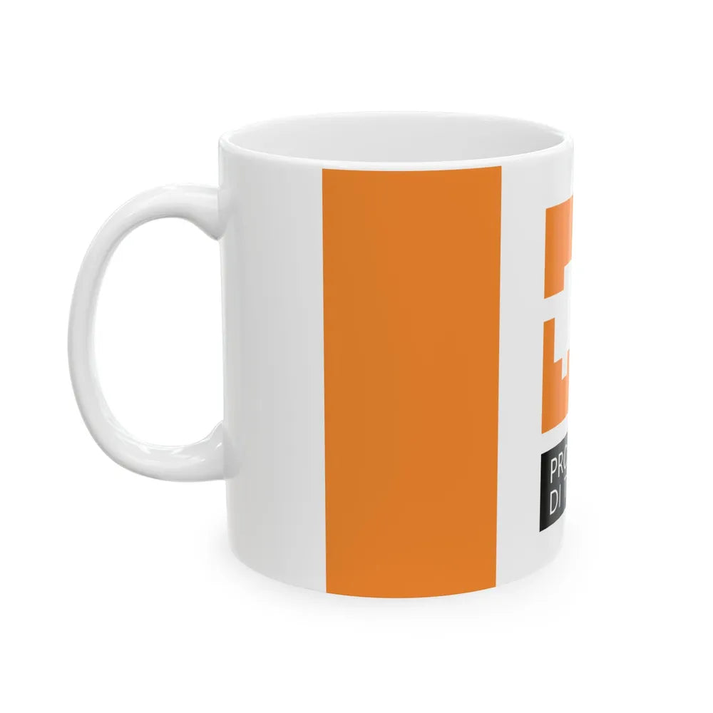 Flag of the Province of Treviso 2015 design (Italy) White Coffee Mug - Go Mug Yourself