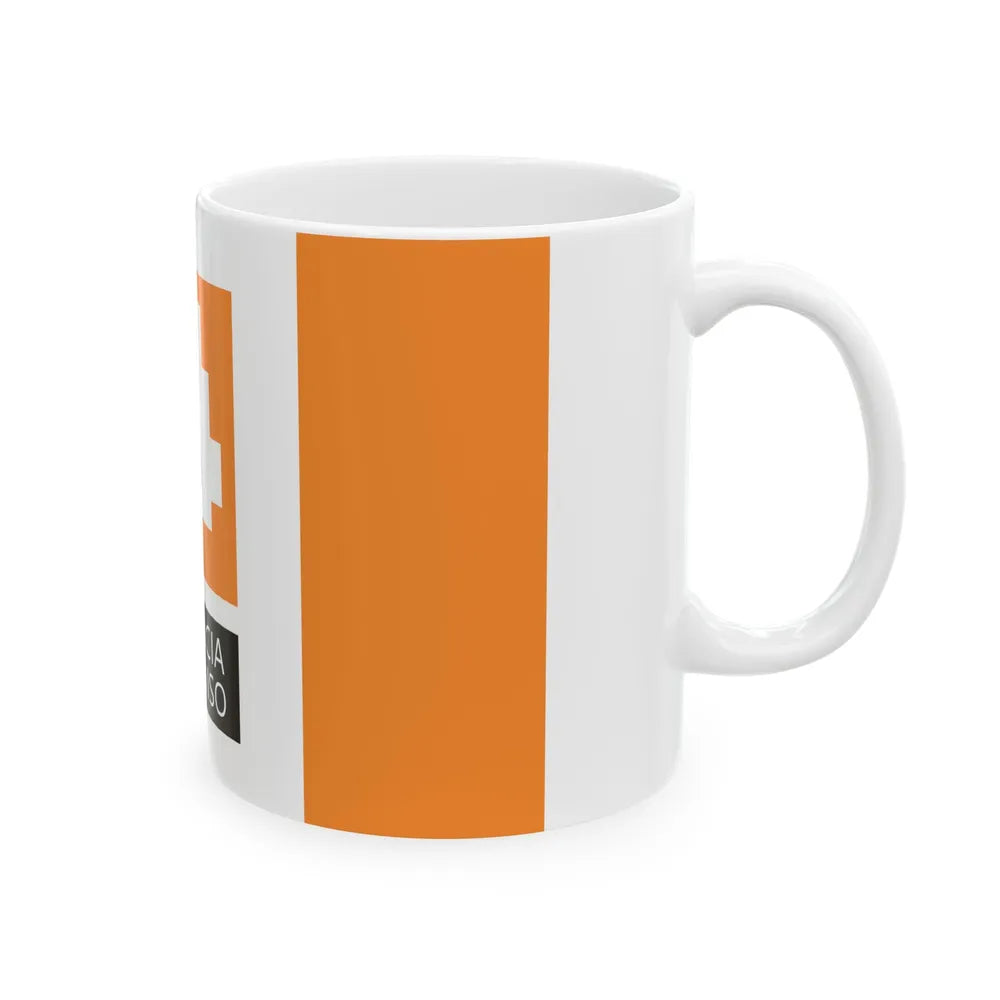 Flag of the Province of Treviso 2015 design (Italy) White Coffee Mug - Go Mug Yourself