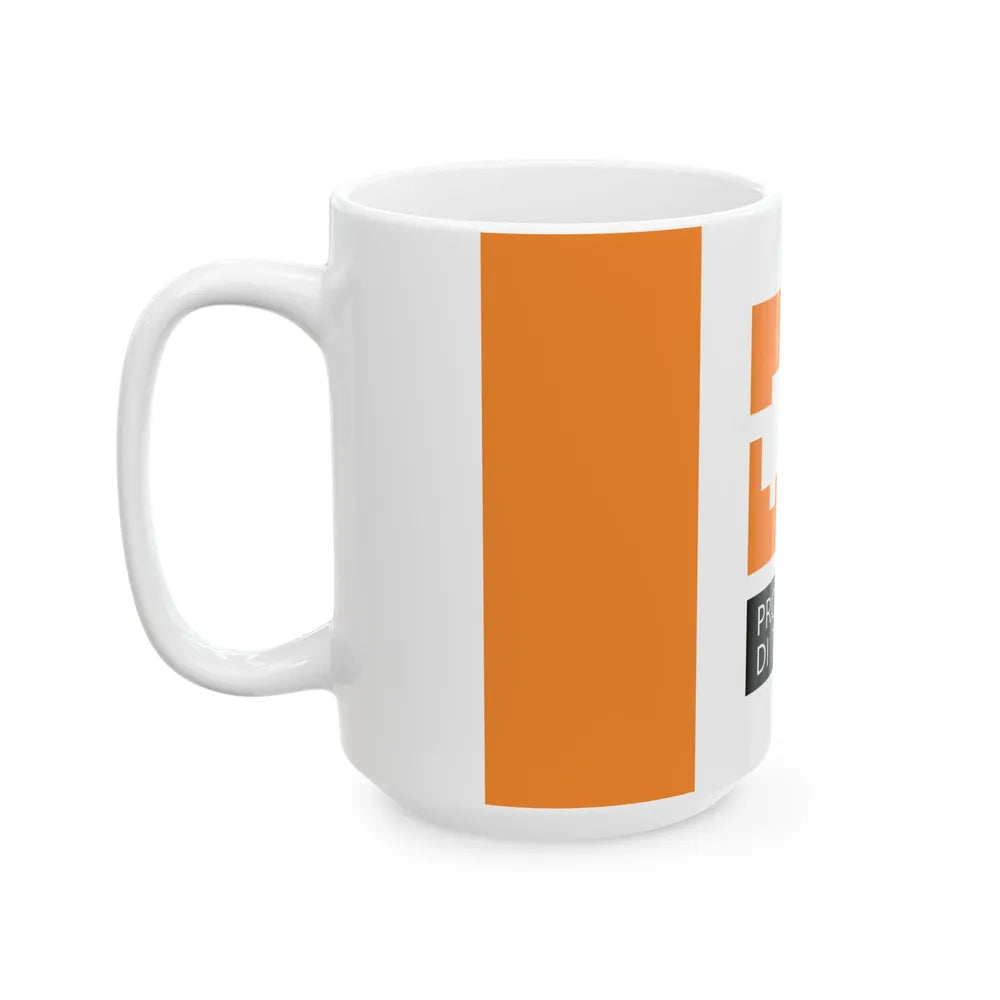Flag of the Province of Treviso 2015 design (Italy) White Coffee Mug - Go Mug Yourself