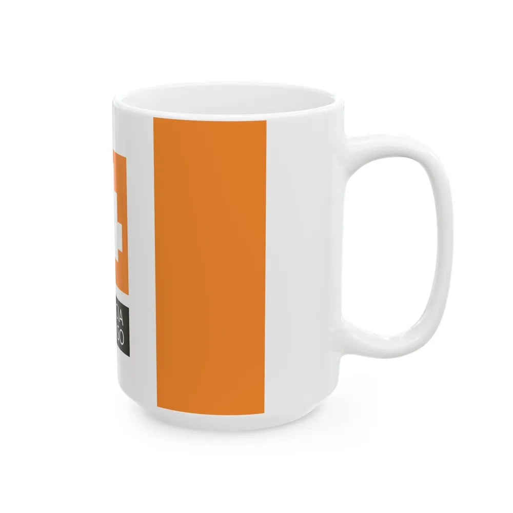 Flag of the Province of Treviso 2015 design (Italy) White Coffee Mug - Go Mug Yourself