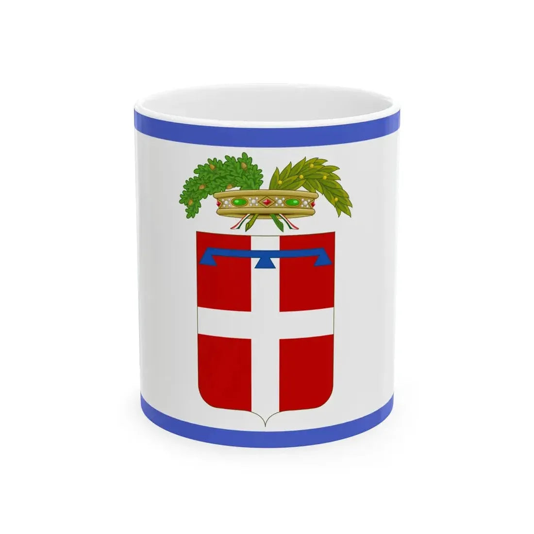 Flag of the Province of Turin (Italy) White Coffee Mug 11oz - Go Mug Yourself
