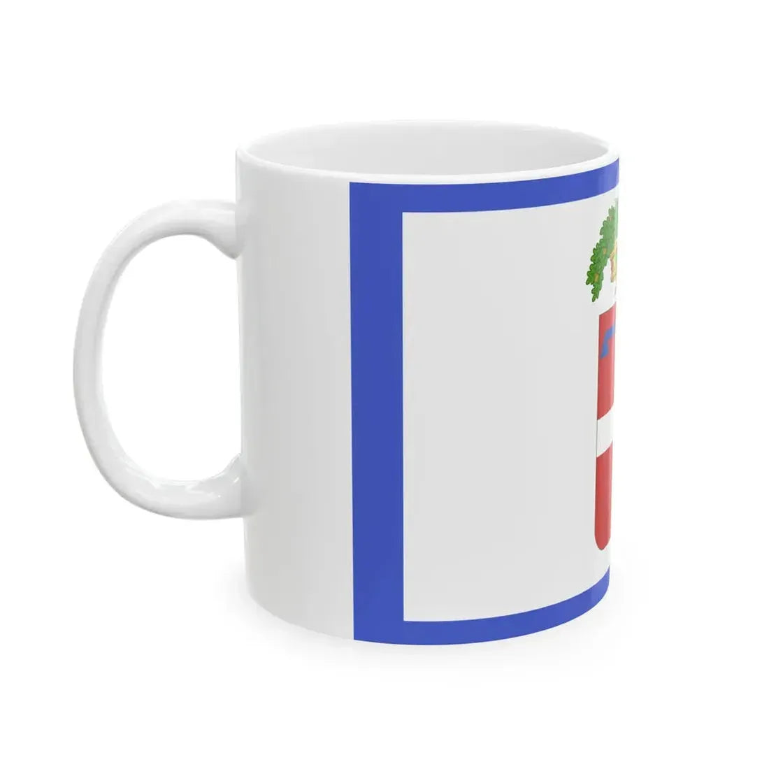 Flag of the Province of Turin (Italy) White Coffee Mug - Go Mug Yourself