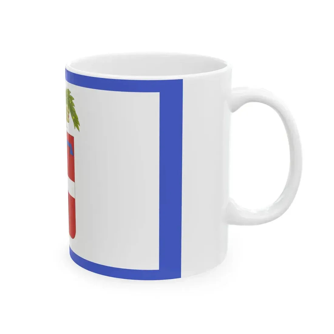 Flag of the Province of Turin (Italy) White Coffee Mug - Go Mug Yourself