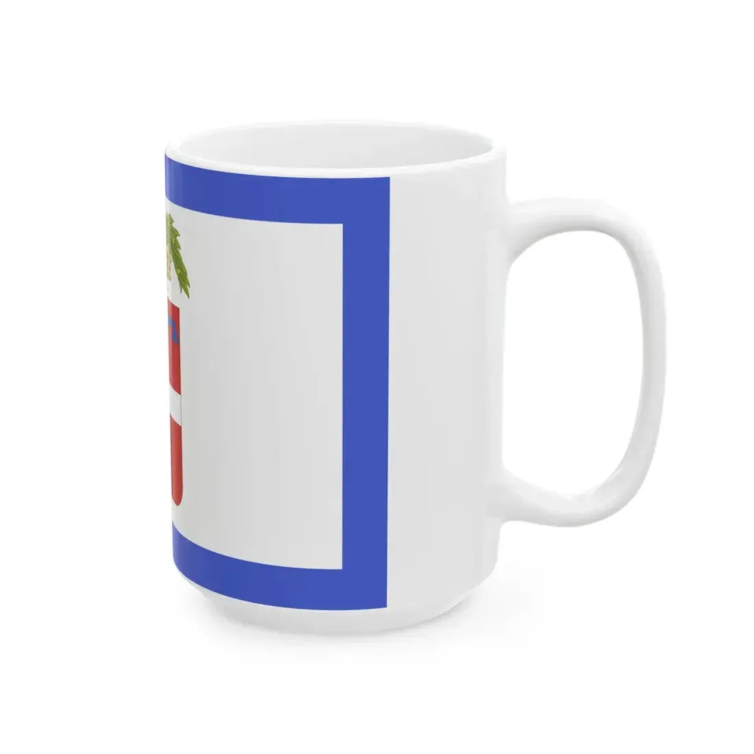 Flag of the Province of Turin (Italy) White Coffee Mug - Go Mug Yourself