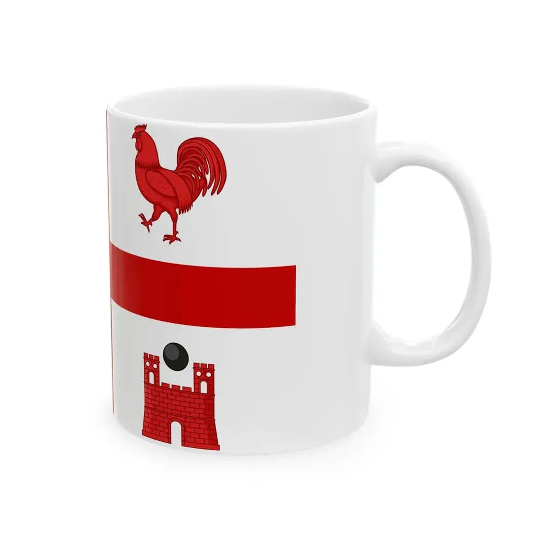 Flag of the Province of Varese (Italy) White Coffee Mug - Go Mug Yourself