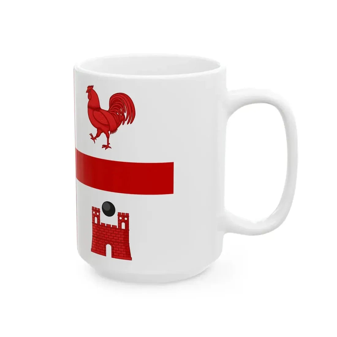 Flag of the Province of Varese (Italy) White Coffee Mug - Go Mug Yourself