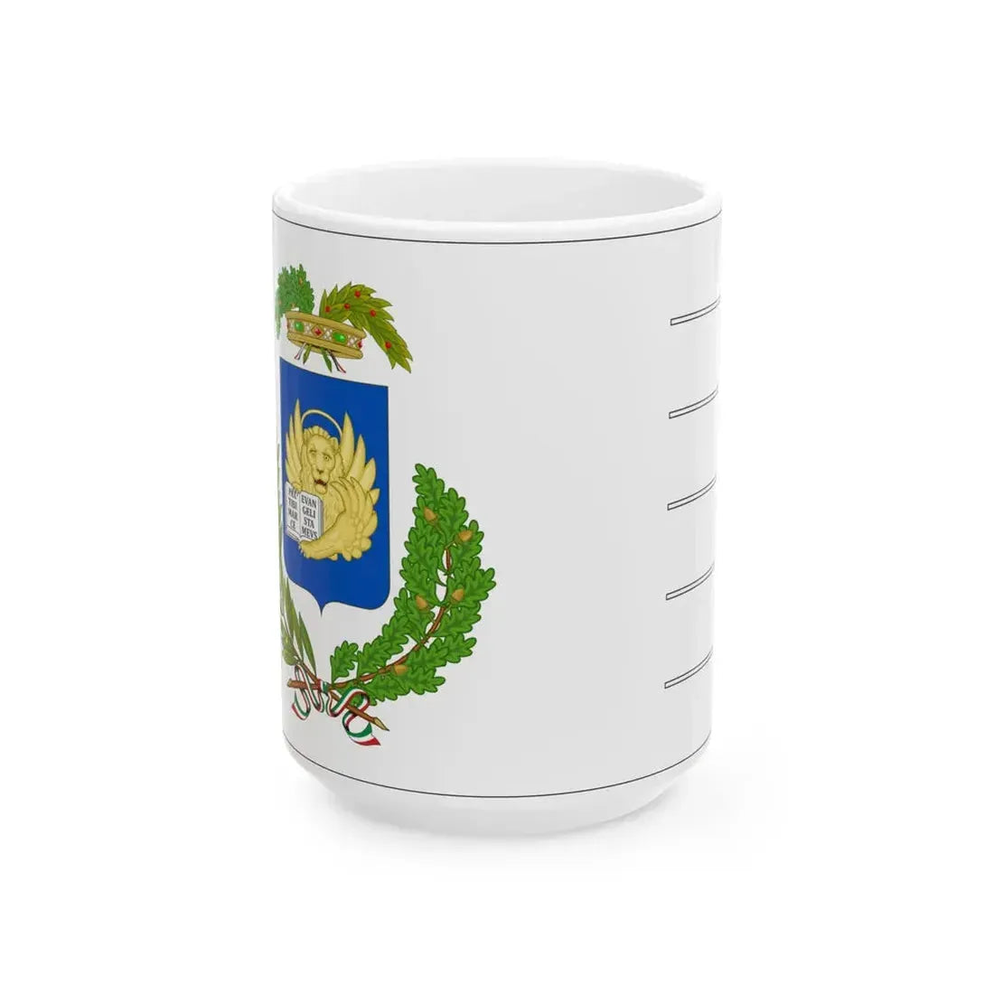 Flag of the Province of Venice (Italy) White Coffee Mug 15oz - Go Mug Yourself
