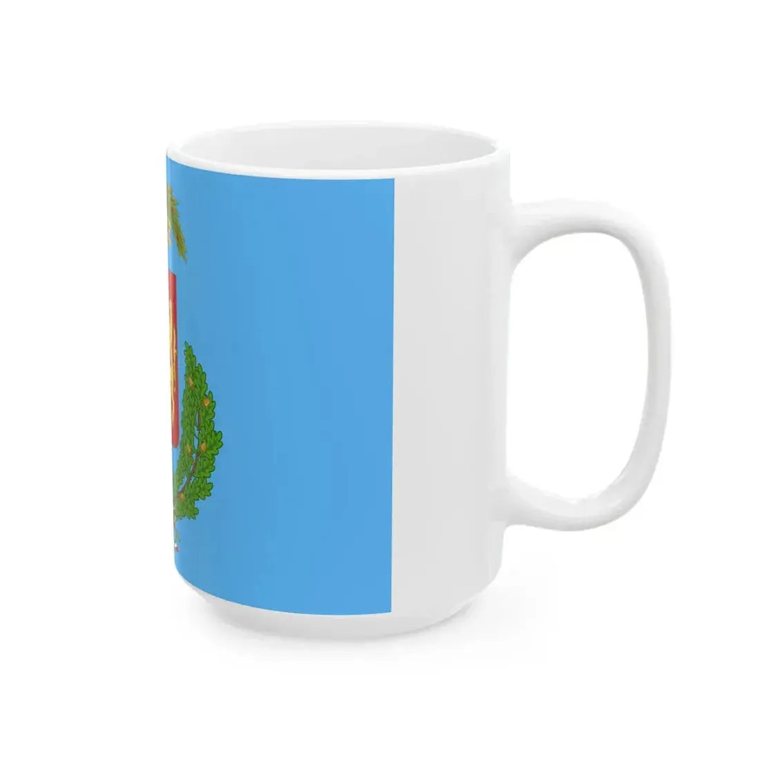 Flag of the Province of Vibo Valentia (Italy) White Coffee Mug - Go Mug Yourself