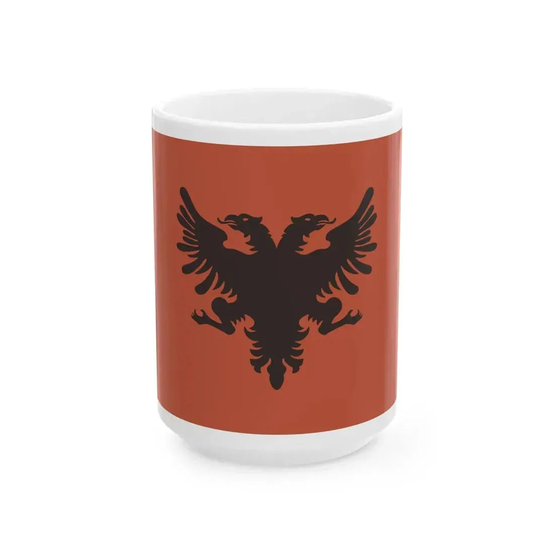 Flag of the Provisional Government of Albania 1912-1914 (Albania) White Coffee Mug 15oz - Go Mug Yourself