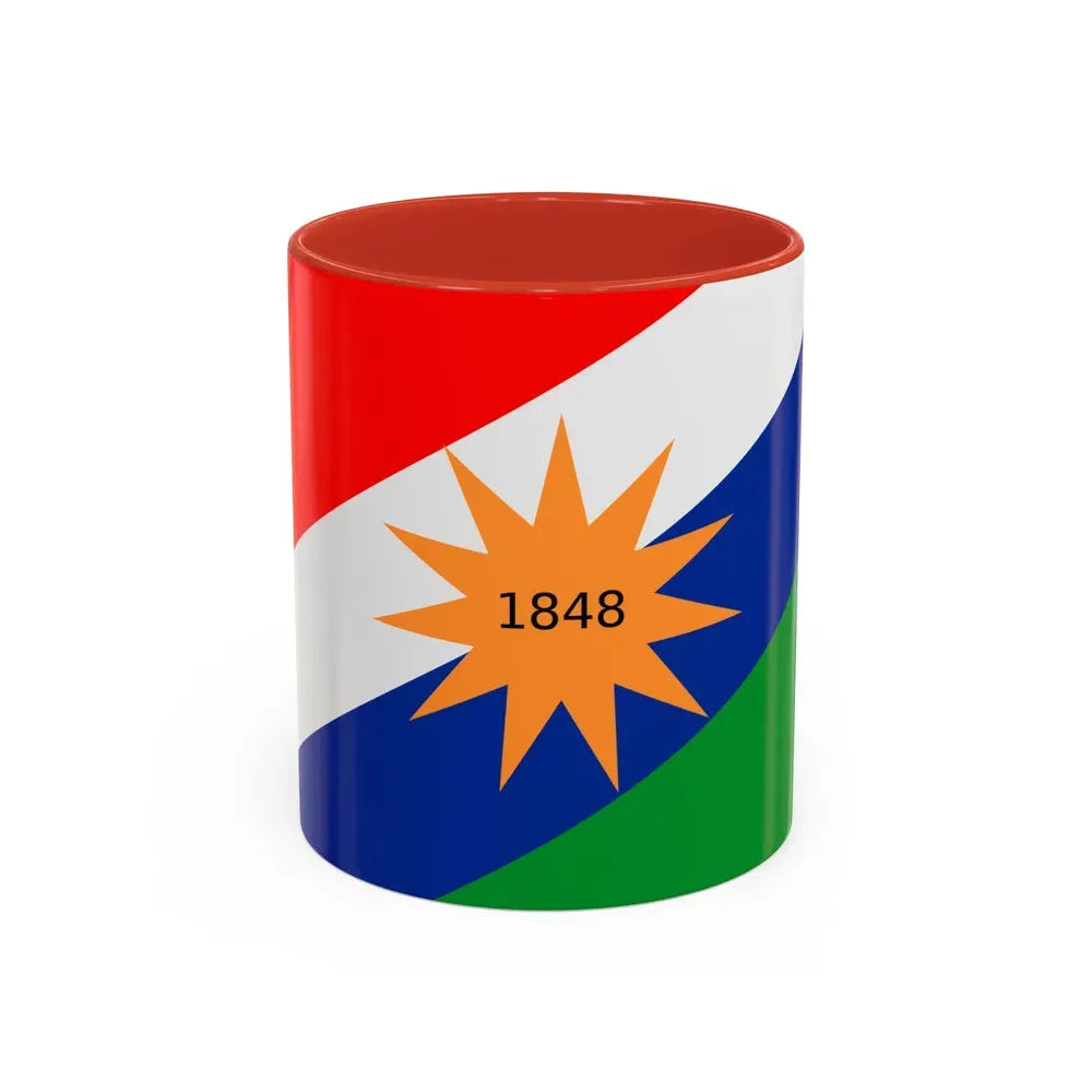 Flag of the Puntarenas Province Costa Rica - Accent Coffee Mug 11oz Red - Go Mug Yourself