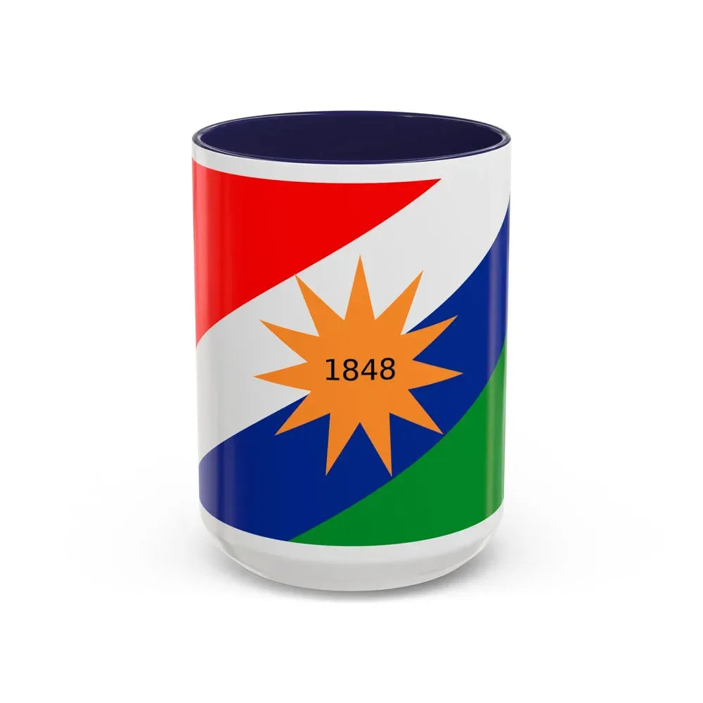 Flag of the Puntarenas Province Costa Rica - Accent Coffee Mug 15oz Navy - Go Mug Yourself