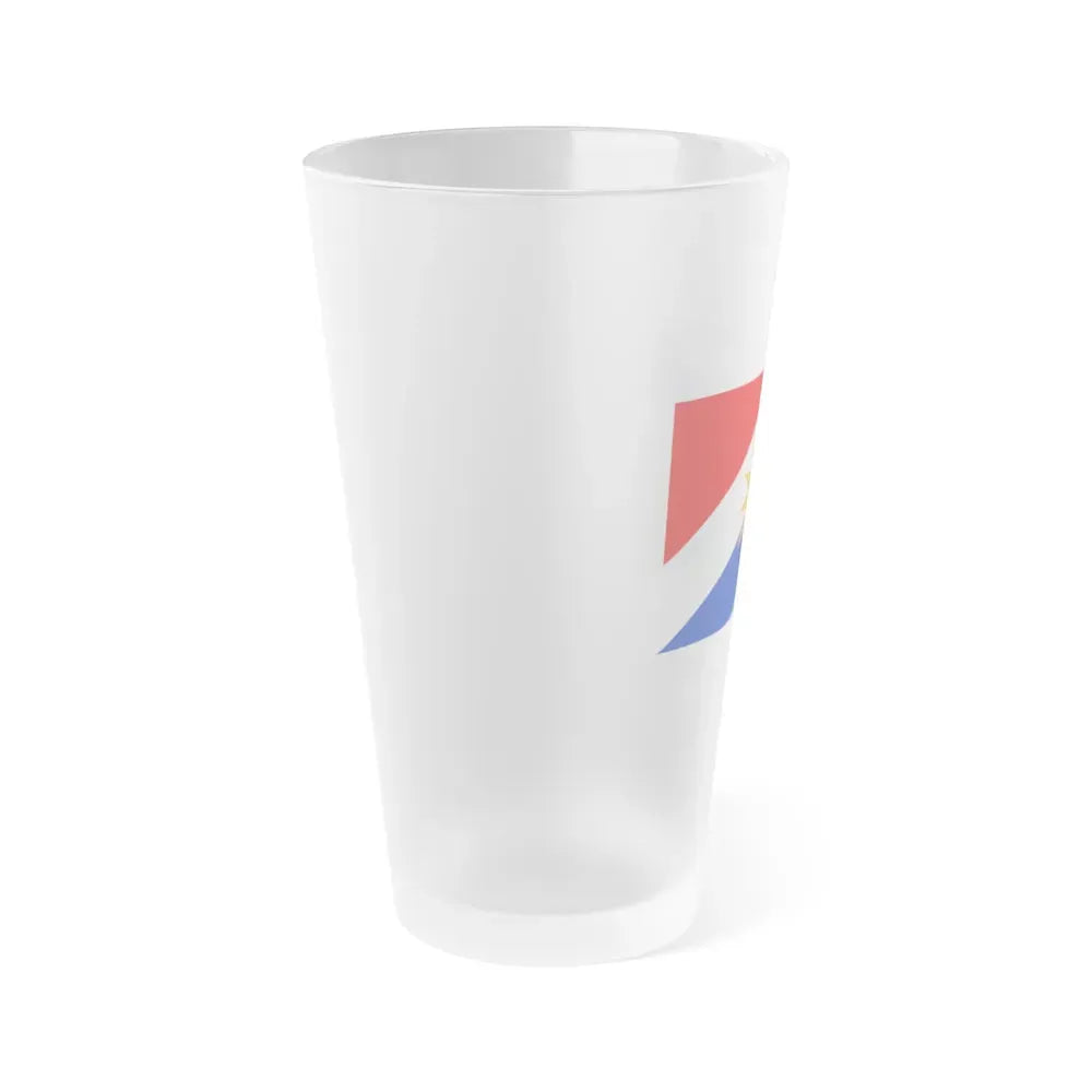 Flag of the Puntarenas Province Costa Rica - Frosted Pint Glass 16oz - Go Mug Yourself
