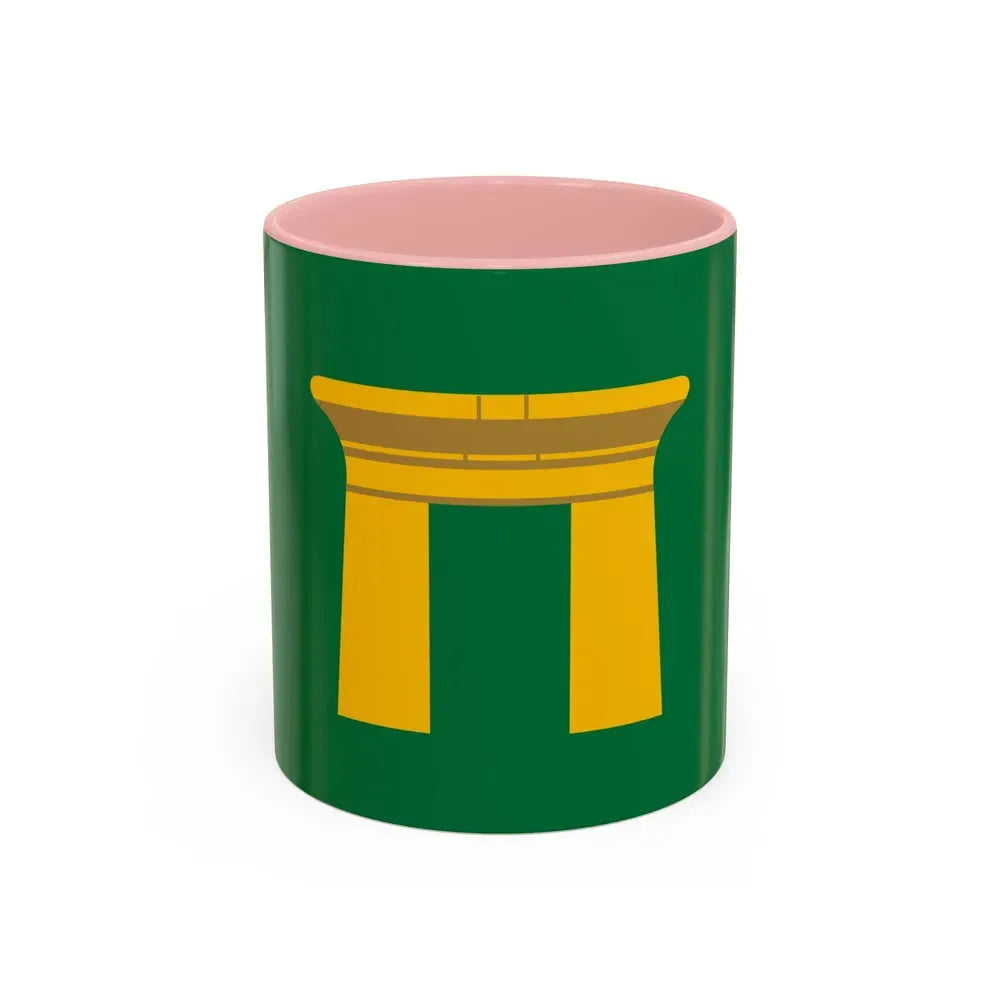 Flag of the Qena Governorate Egypt - Accent Coffee Mug 11oz Pink - Go Mug Yourself