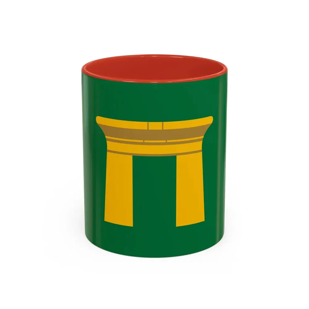 Flag of the Qena Governorate Egypt - Accent Coffee Mug 11oz Red - Go Mug Yourself