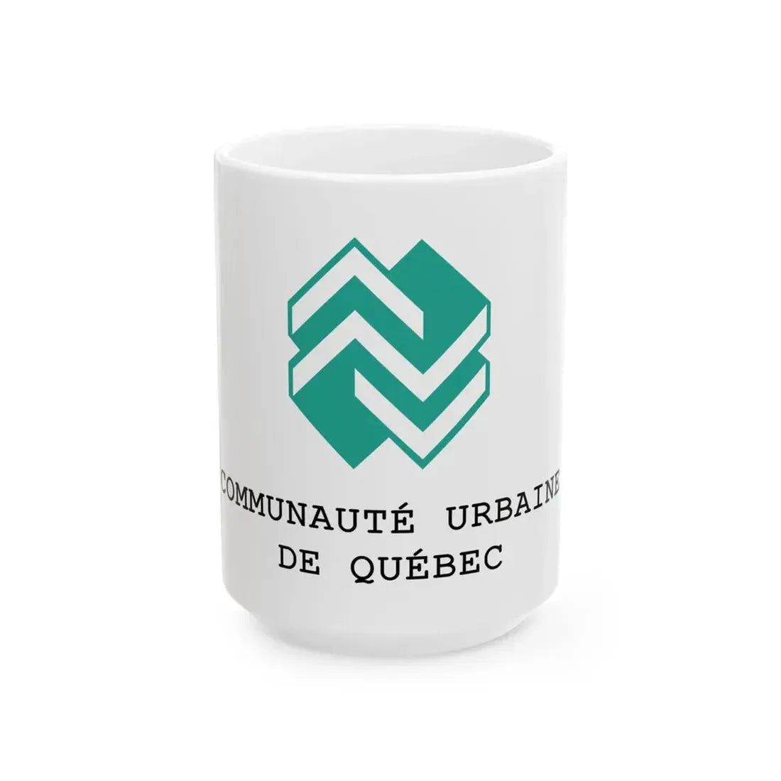 Flag of the Quebec Urban Community (Canada) White Coffee Mug 15oz - Go Mug Yourself