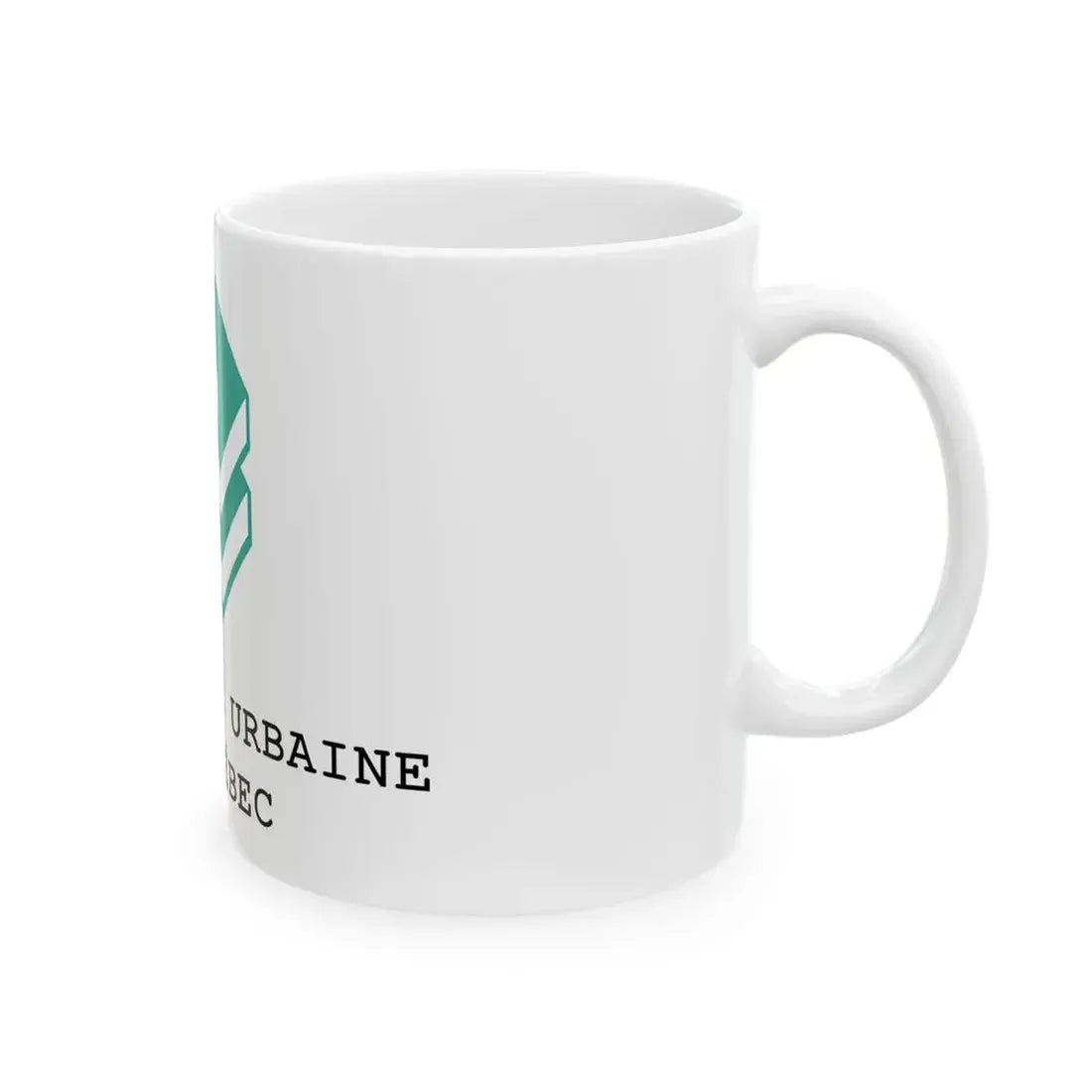 Flag of the Quebec Urban Community (Canada) White Coffee Mug - Go Mug Yourself