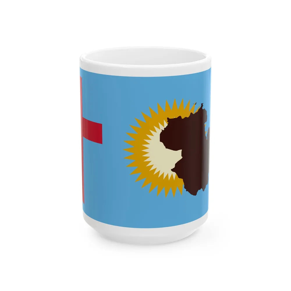 Flag of the Ra Sovereign Christian State (Fiji) White Coffee Mug 15oz - Go Mug Yourself
