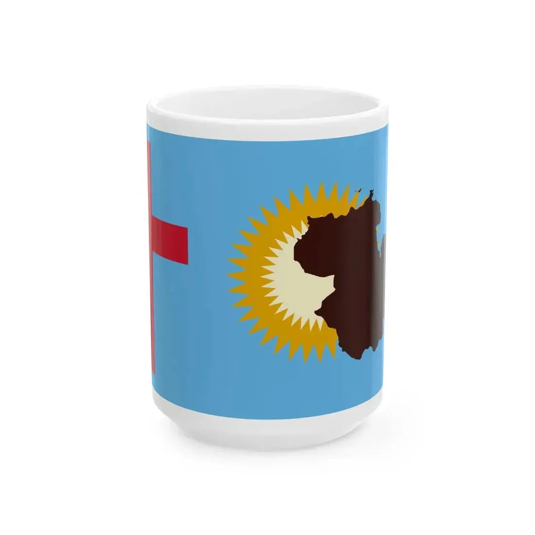 Flag of the Ra Sovereign Christian State (Fiji) White Coffee Mug 15oz - Go Mug Yourself