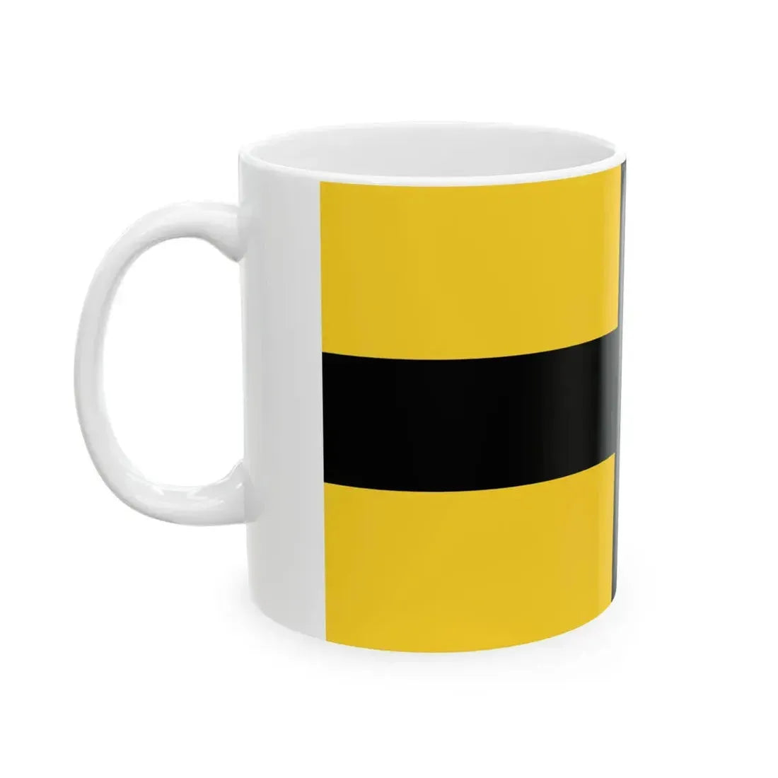 Flag of the Raj of Sarawak 1848 (Malaysia) White Coffee Mug - Go Mug Yourself