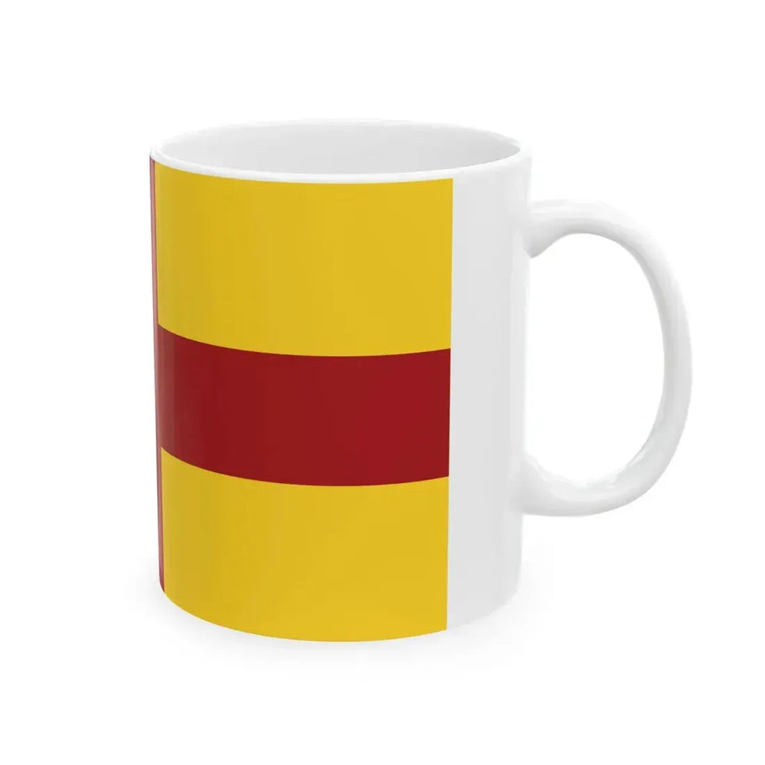 Flag of the Raj of Sarawak 1848 (Malaysia) White Coffee Mug - Go Mug Yourself