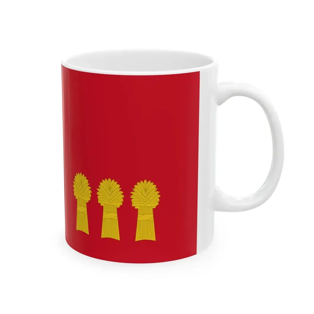 Flag of the RCMP F Division (Canada) White Coffee Mug - Go Mug Yourself