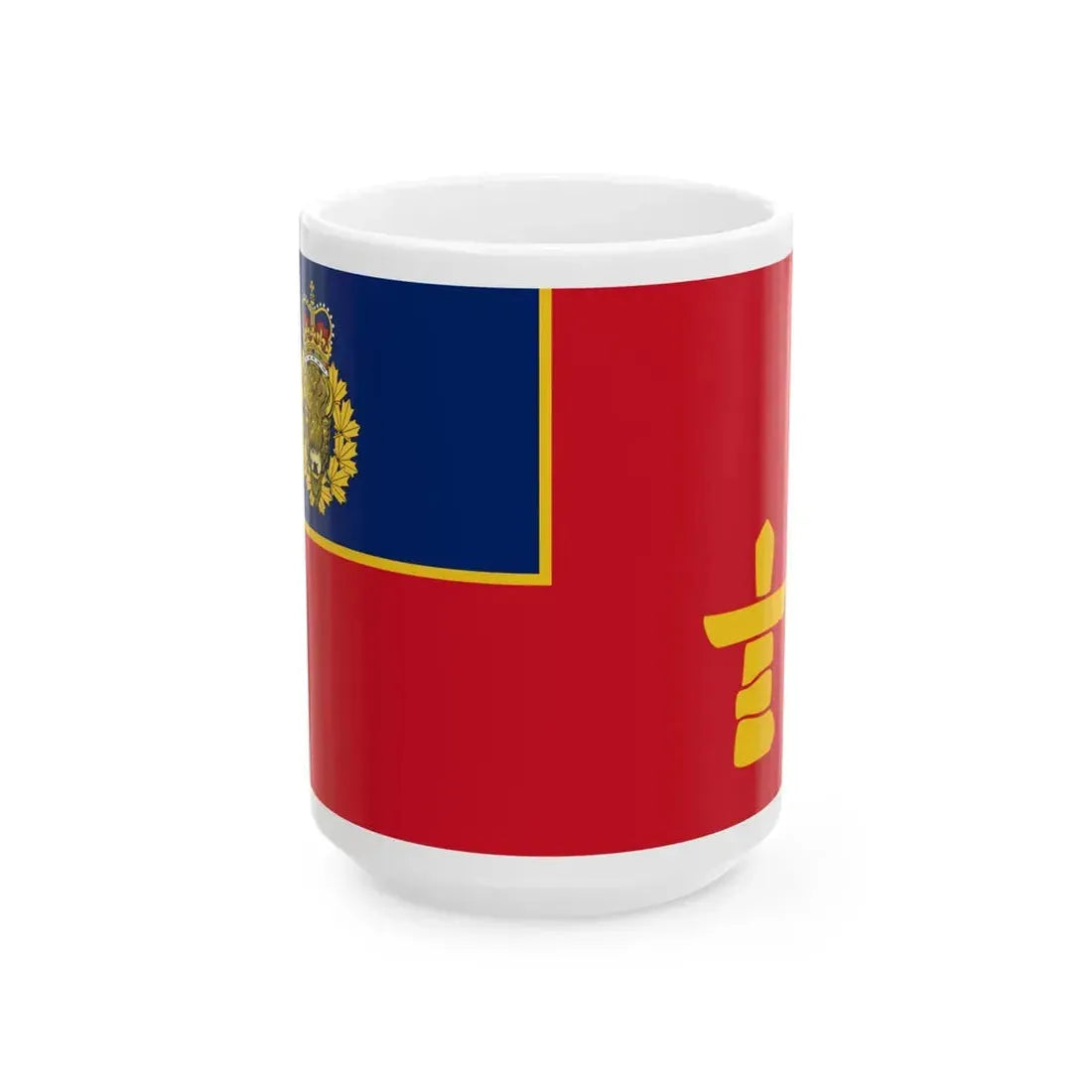 Flag of the RCMP V Division (Canada) White Coffee Mug 15oz - Go Mug Yourself