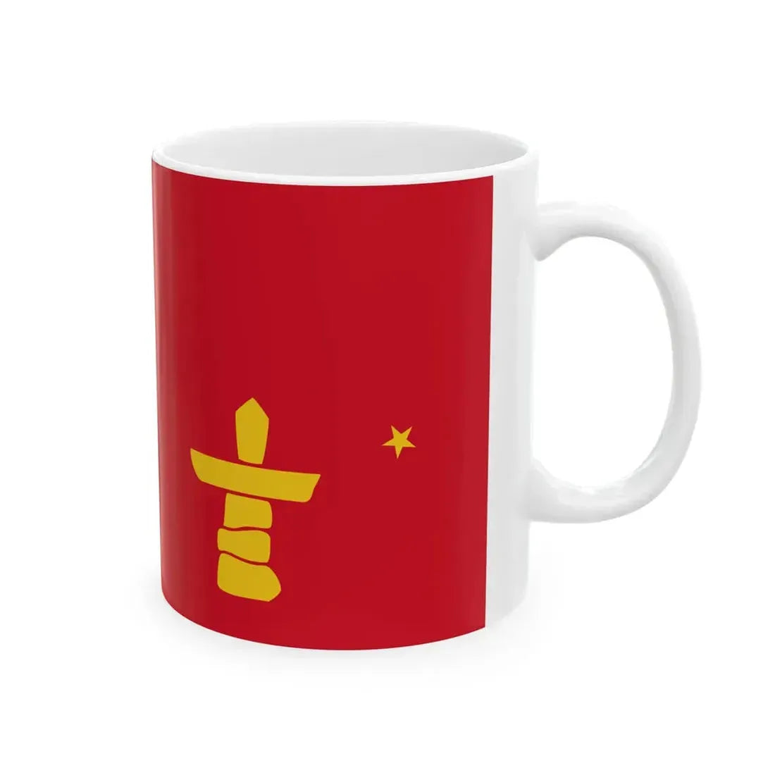 Flag of the RCMP V Division (Canada) White Coffee Mug - Go Mug Yourself