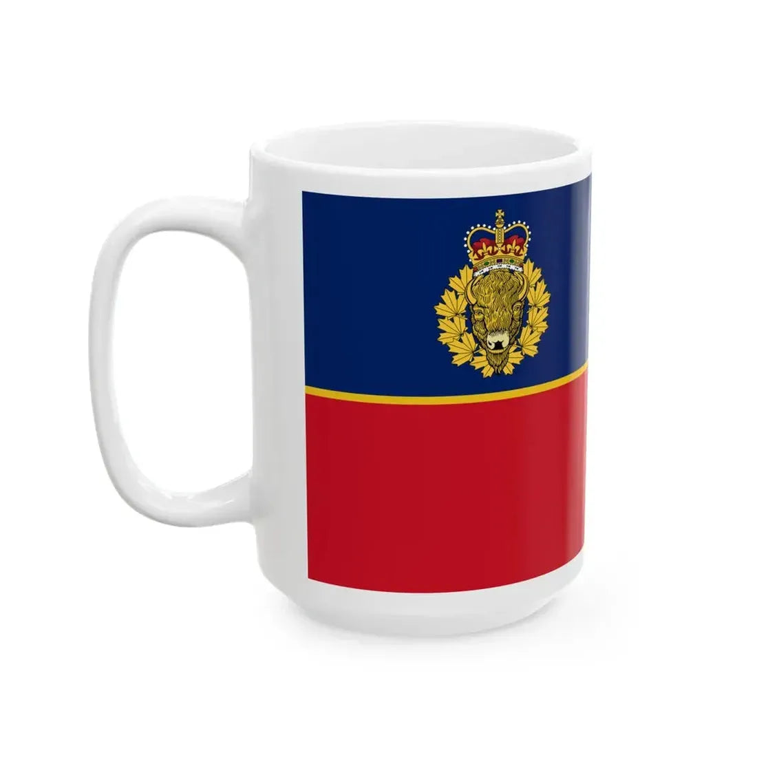 Flag of the RCMP V Division (Canada) White Coffee Mug - Go Mug Yourself