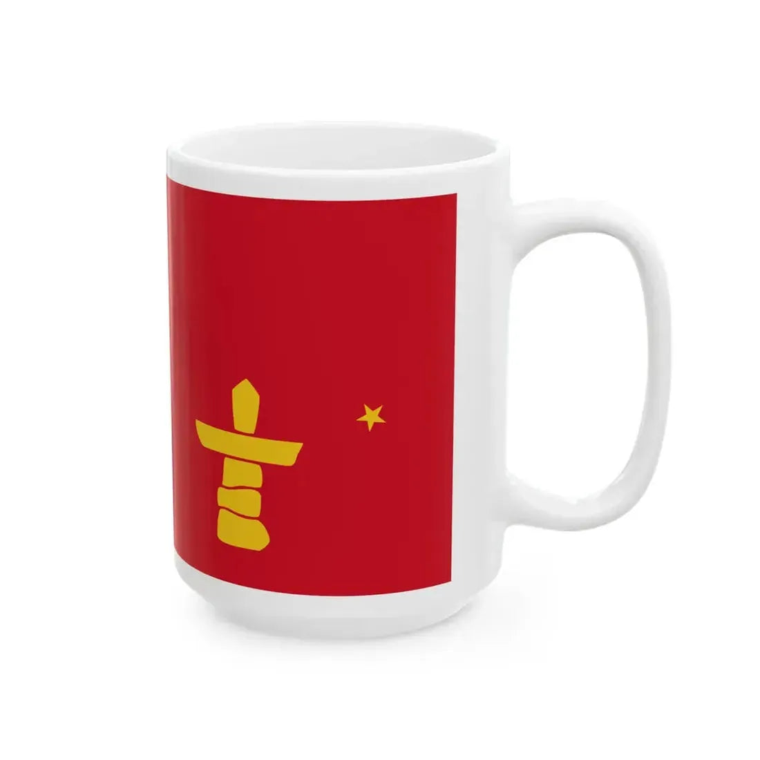 Flag of the RCMP V Division (Canada) White Coffee Mug - Go Mug Yourself