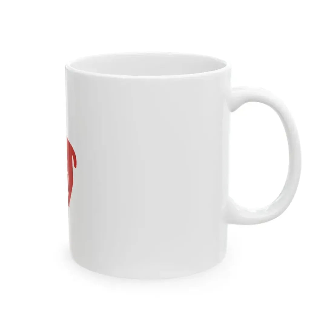 Flag of the Red Lamb (Congo) White Coffee Mug - Go Mug Yourself
