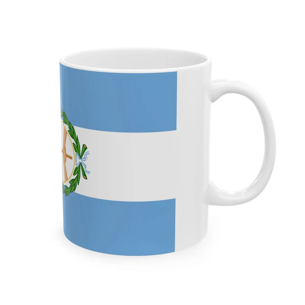 Flag of the Regiment of Rio de la Plata (Argentina) White Coffee Mug - Go Mug Yourself