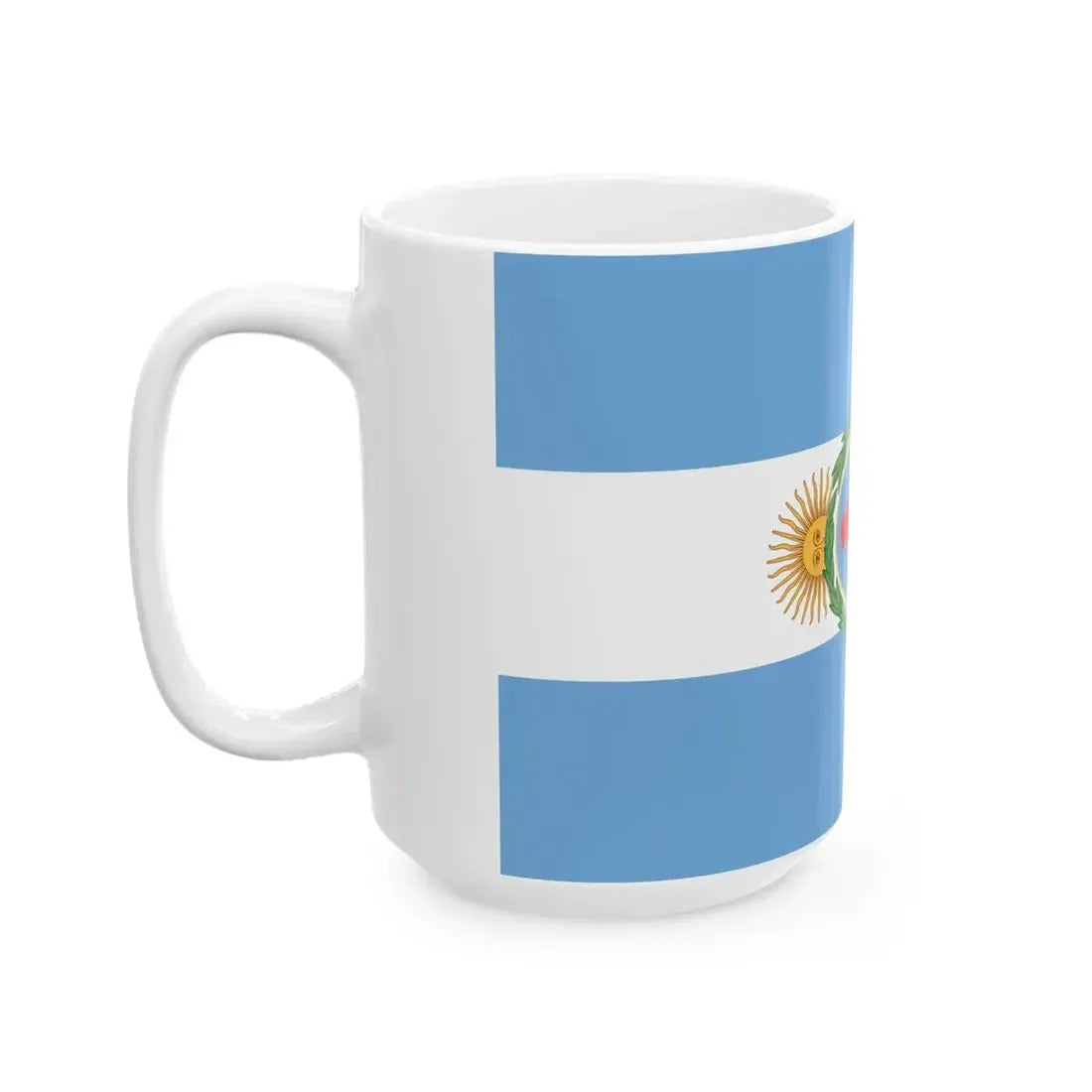 Flag of the Regiment of Rio de la Plata (Argentina) White Coffee Mug - Go Mug Yourself