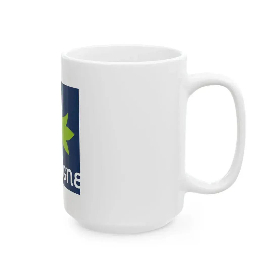 Flag of the Region of Bretagne (France) White Coffee Mug - Go Mug Yourself