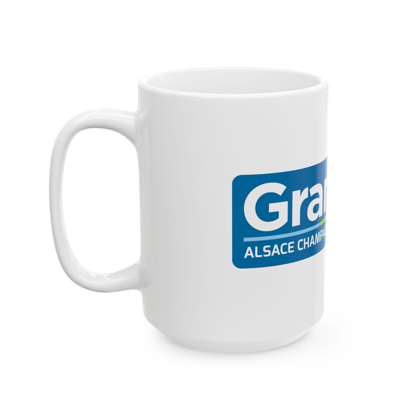 Flag of the Region of Grand Est Variant 1 (France) White Coffee Mug-Go Mug Yourself