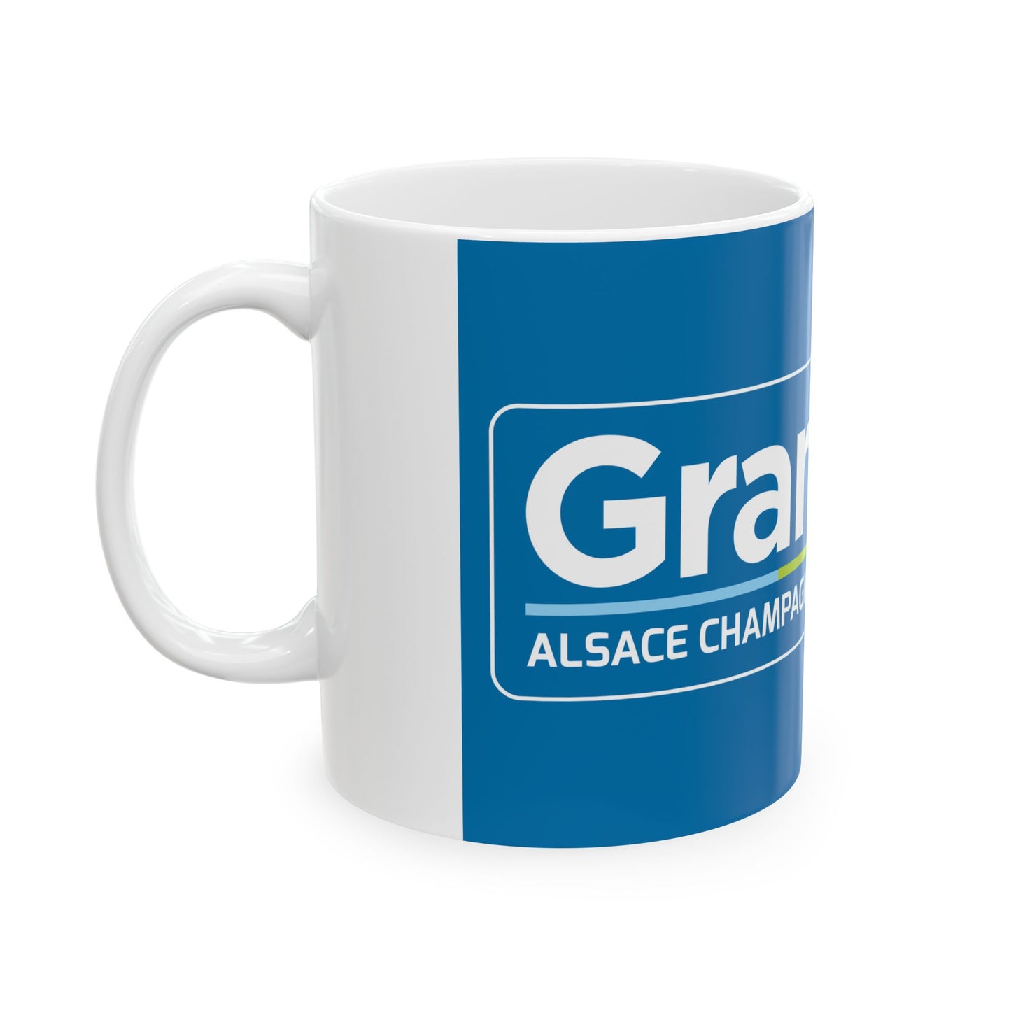 Flag of the Region of Grand Est Variant 2 (France) White Coffee Mug-Go Mug Yourself