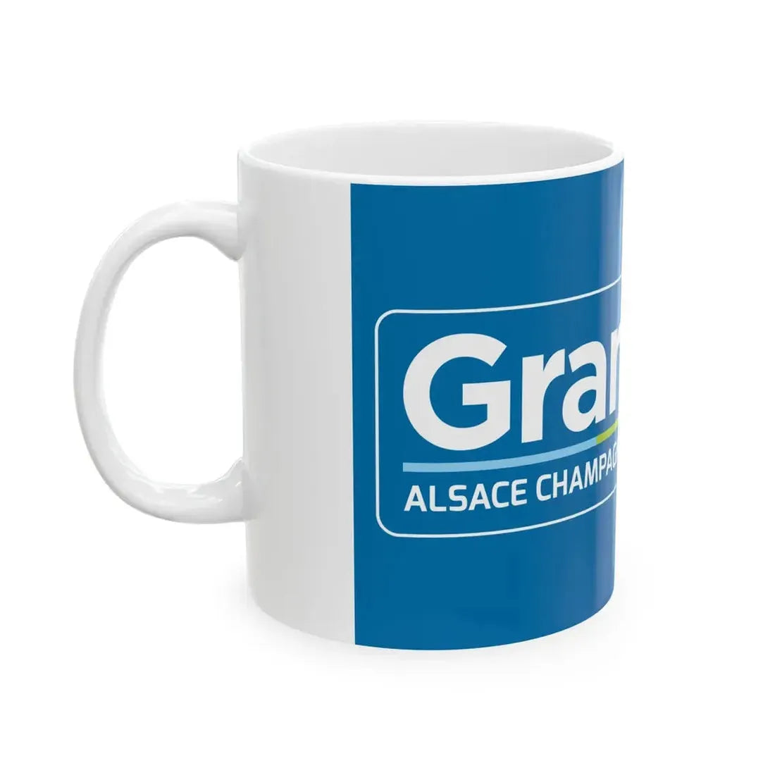 Flag of the Region of Grand Est Variant 2 (France) White Coffee Mug - Go Mug Yourself