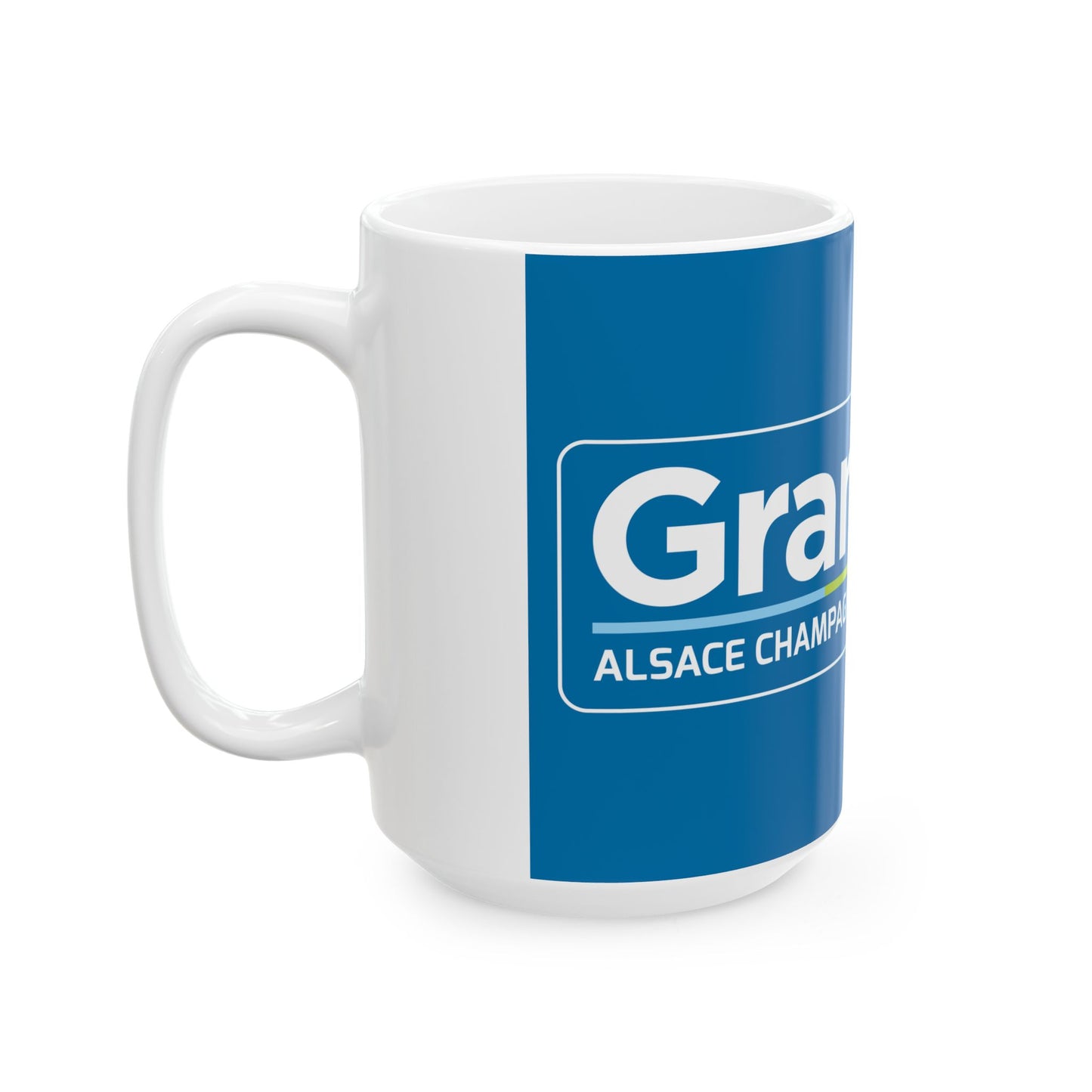 Flag of the Region of Grand Est Variant 2 (France) White Coffee Mug-Go Mug Yourself