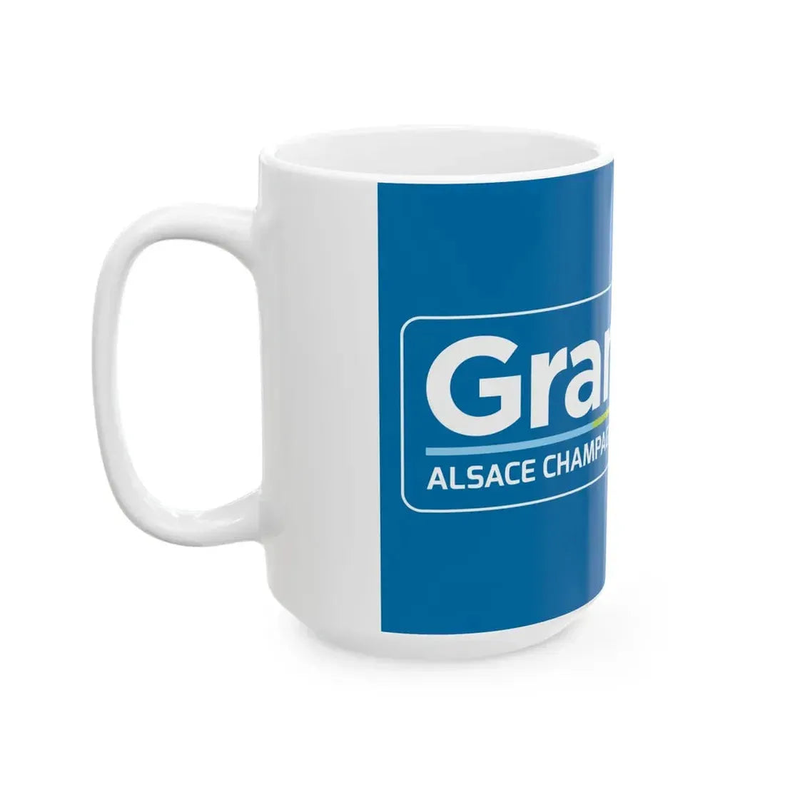 Flag of the Region of Grand Est Variant 2 (France) White Coffee Mug - Go Mug Yourself