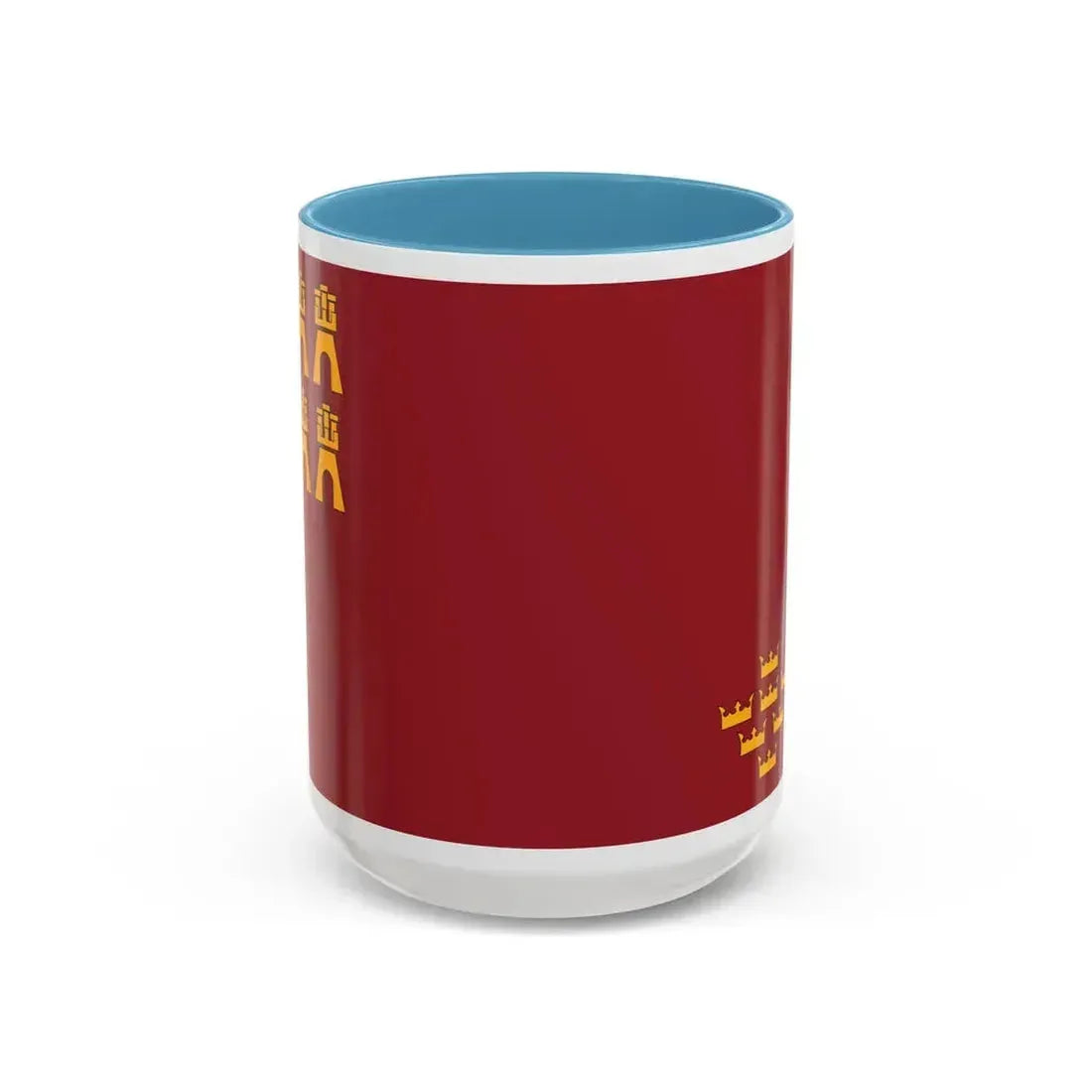 Flag of the Region of Murcia Spain - Accent Coffee Mug 15oz Light Blue - Go Mug Yourself