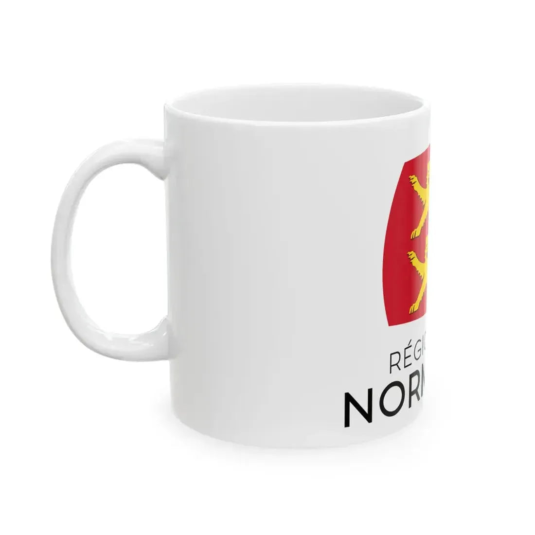 Flag of the Region of Normandy (France) White Coffee Mug - Go Mug Yourself